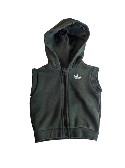 Adidas Sleeveless Full Zip Hoodie Toddlet